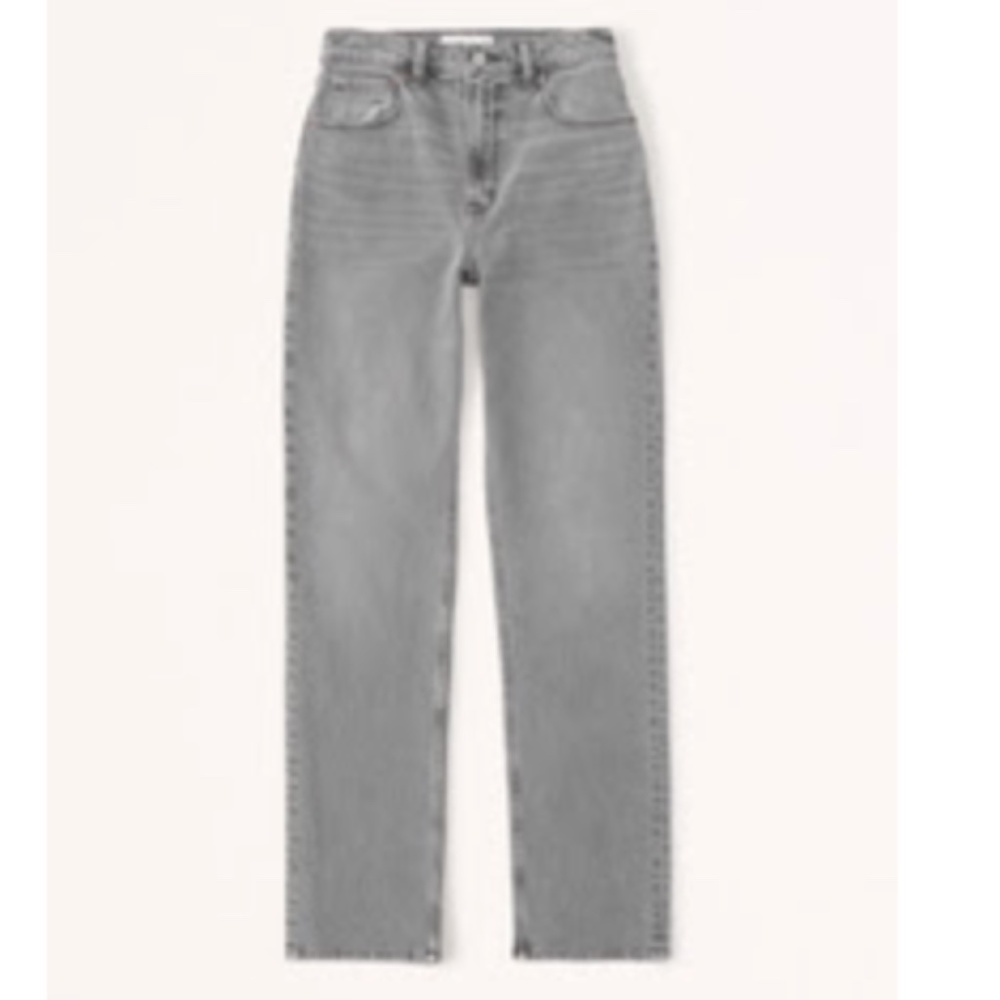 Abercrombie & Fitch Curve Love Ultra High Rise 90s Straight Jean, Size 31/12
